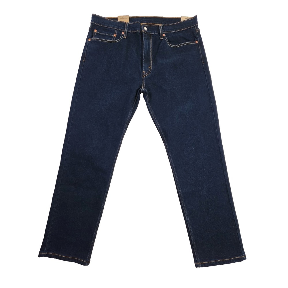 Levi's 502 Men's Taper Jeans 36x30 Dark Wash Blue Stretch Denim Pants NWT